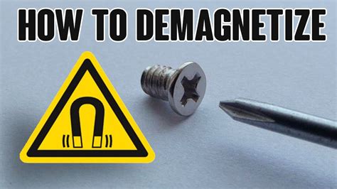 how to demagnetize tweezers.